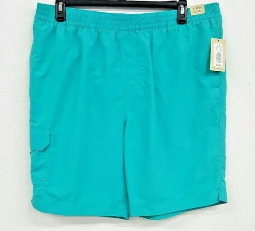 Roundtree & Yorke Caribbean Green Aqua Cargo Men's Swimwear NWT $49.50 XL XXL - Picture 1 of 3