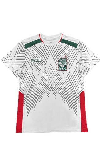 Unisex Mexico National Soccer Team Green White Red Sports Jersey Active Tshirt - Picture 15 of 29