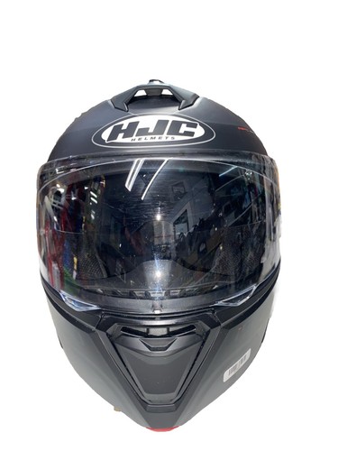 HJC i90 Syrex Motorcycle Helmet Gray XL Modular Flip SunScreen i-90