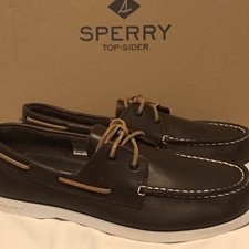 NEW Sperry Youth Boy Size 7 M Authentic Original 2 Eye Boat Shoes Brown YB 27283