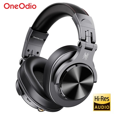 Oneodio Fusion A70 Bluetooth 5.2 Headphones Hi-Res Audio Over Ear Wireless Head