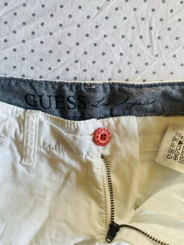 Guess Kids Shorts - EU8 - White with Blue Writing - Picture 2 of 6