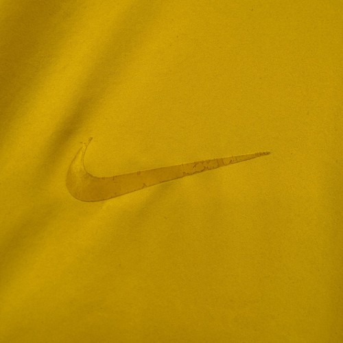 Nike Jacket Mens Large Yellow CBF Brasil Soccer Full Zip Track Lightweight Flaws - Picture 4 of 18