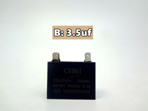 CBB61 450V AC Appliance Motor Run Capacitor w/ 2+2 Pin 3uF/3.5uF/4uF50/60Hz - Picture 11 of 12