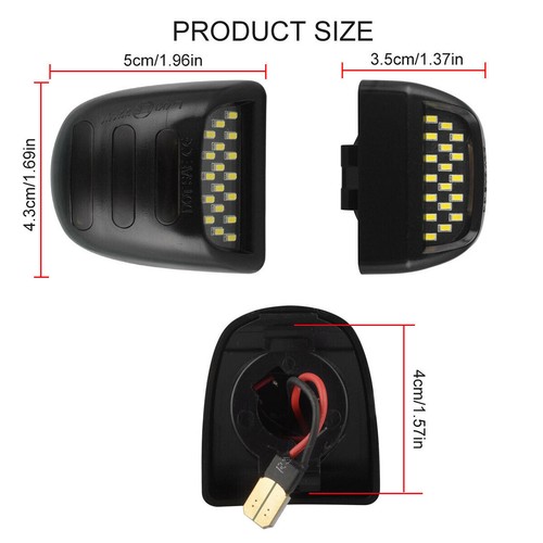 Pair/2x LED Red Running Lamps License Plate Light For Chevrolet Silverado 99-13 - Picture 2 of 9