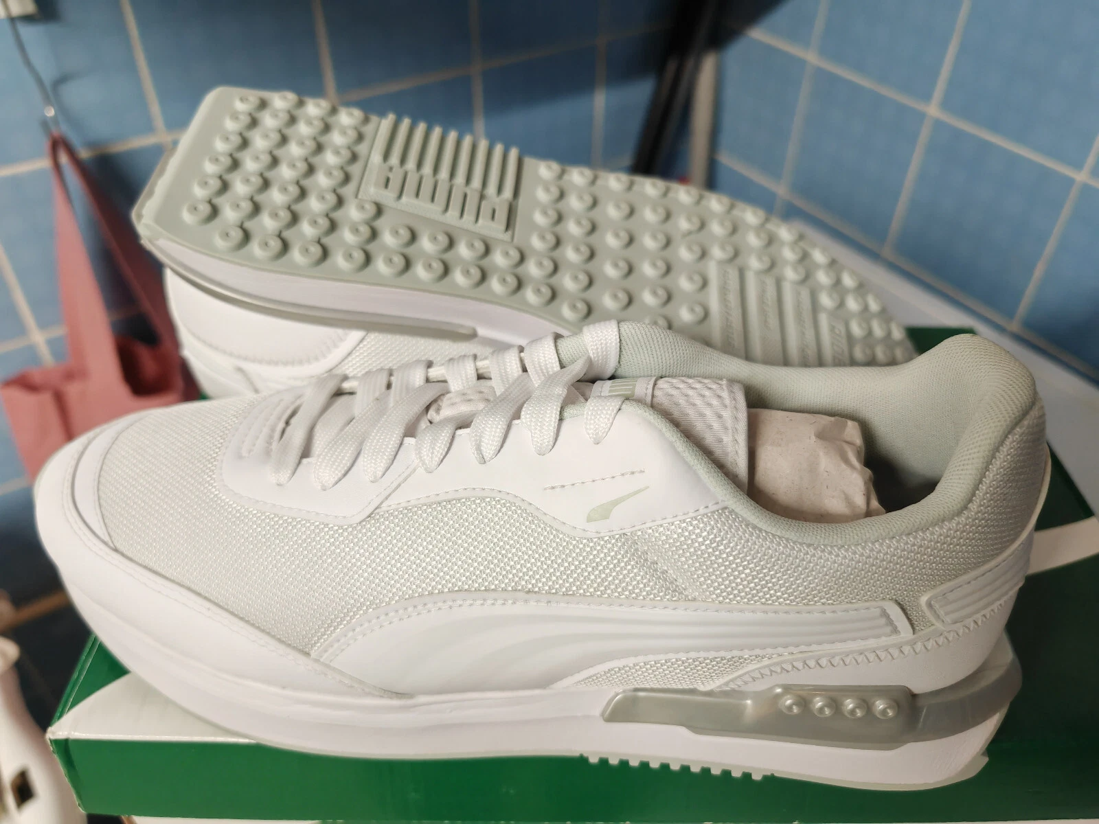 Scarpe sneakers Puma City Rider Mol taglia 46 383411 02 BIANCHE nuove e confezione originale