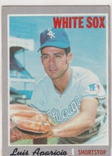 1970 TOPPS LUIS APARICIO CHICAGO WHITE SOX #315 (REVIEW PICS) (VG-EX) (AA)-345