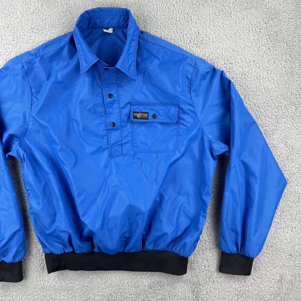 Cortavientos Walrus San Francisco Años 90 Azul XL Cuello 1/4 Snap De Colección Hecho en EE. UU. Foto 2 de 4