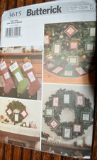 Butterick 3615 CHRISTMAS STOCKINGS DECORATING WITH STITCHERY Pattern UNCUT