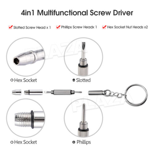 1000PCS Tiny Repair Screws Nuts Screwdriver Kit Set For Eyeglass Glasses Watch - Picture 4 of 9