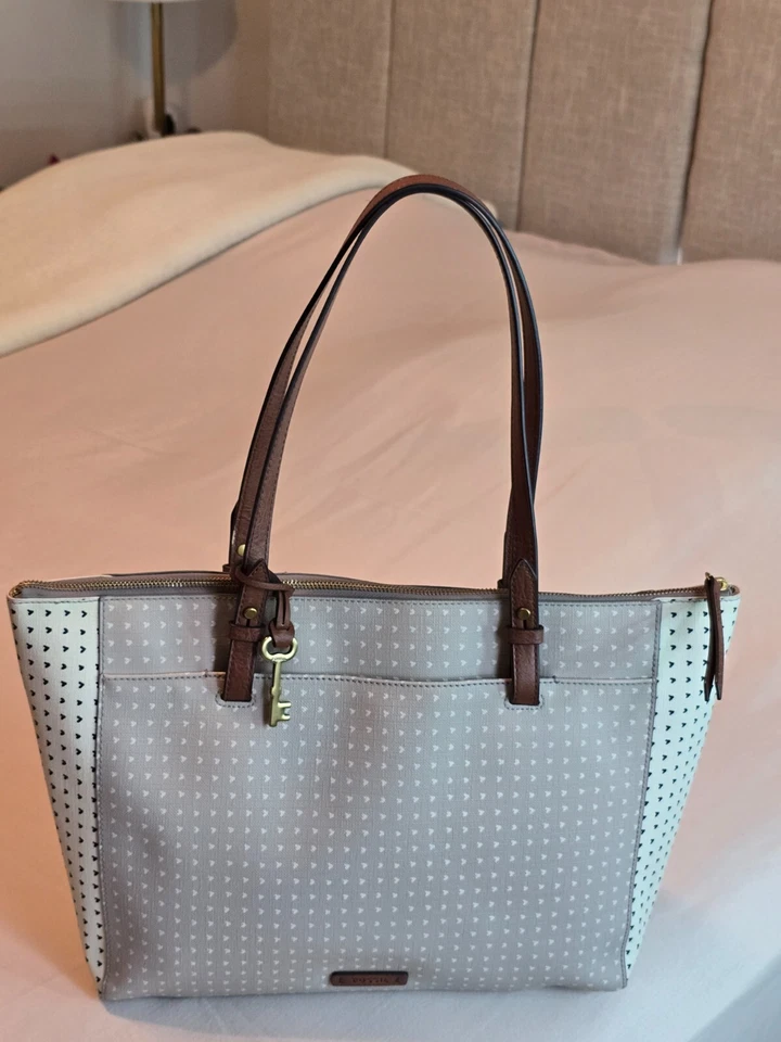 Bolso de Mano Fossil Rachel Para Mujer Grande Bloques de Color Bolso Shopper de Hombro Cartera Foto 2 de 4