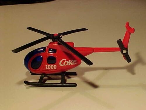4 INCH Helicopter 2000 Coca-Cola From Edocar Set 1/64 Range Diecast Mint Loose - Picture 3 of 5