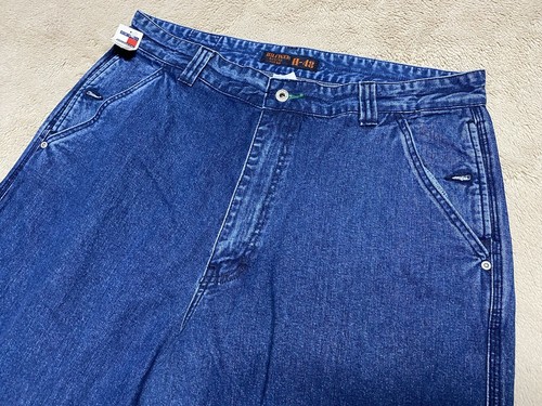 VINTAGE Tommy Hilfiger Rescue Squad Jeans Mens 38x32 Bootcut Denim RARE NEW NWT - Picture 17 of 17