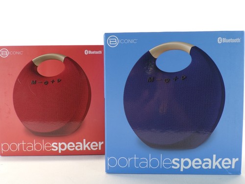 Biconic Wireless Bluetooth Speaker Portable Outdoor Stereo Red & Blue - Picture 3 of 21