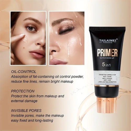 Fondotinta Senza Olio Pelle Opaca Crema Trasparente Tutte le Tonalità Bellissimi Cosmetici - Foto 2 di 6