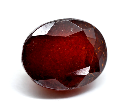Natural Unheated Hessonite Garnet 9.90 Ct Oval Cut Certified Loose Gemstone - Picture 3 of 5
