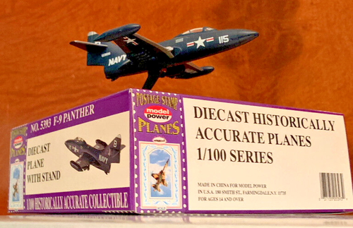 Panther F-9. Korean War Jet. Die Cast Metal. 1:100 scale. New in Box. Mint - Picture 2 of 5