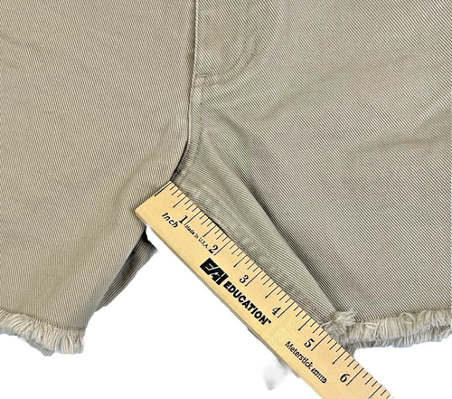 Toad & Co Women’s Sz 6 Balsam Seeded Cutoff Frayed Jean Shorts Natural Beige EUC - Bild 11 von 13