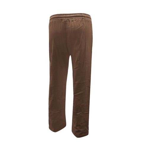 Womens Drawstring Elastic Waist Pants Casual Straight Leg Solid Long Trousers - Picture 6 of 38