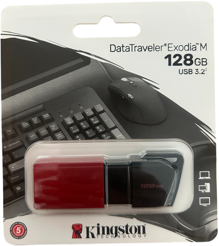 Kingston USB Memory Stick Exodia M Capacidad 64GB 128GB Flash Drive 3.2 - Imagen 5 de 6