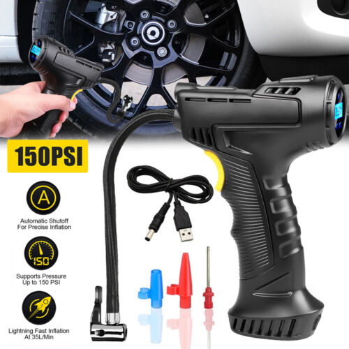 Cordless Digital Car Tire Inflator Rechargeable Tire Air Compressor Pump LCD - Picture 18 of 18