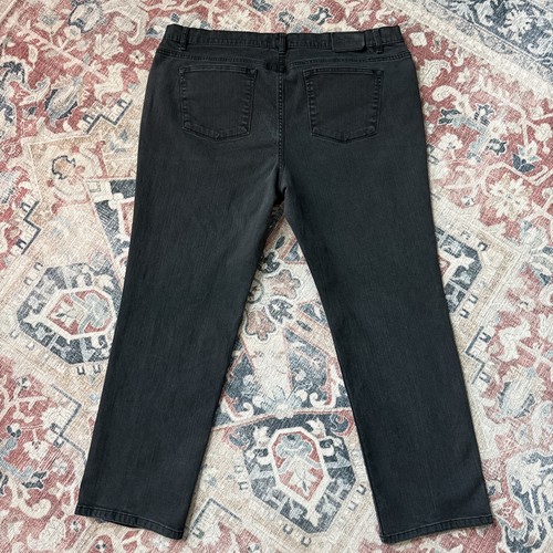 Lauren Ralph Lauren Damen 18W Denim Classic Straight Leg Relaxed Schwarz 38x28 - Bild 3 von 8
