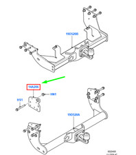 FORD TRANSIT MK3 Tow Bar Left Bracket 8C1V-19A295-AB 1731924 NEW