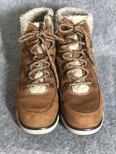 L.L. Bean Boots Womens 9.5 Medium Brown Mountain Lodge Sherpa Lined Insulated