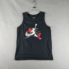 Jordan Nike Air Tank Top Shirt Mens Medium Black Sleeveless Graphic CJ6248-010