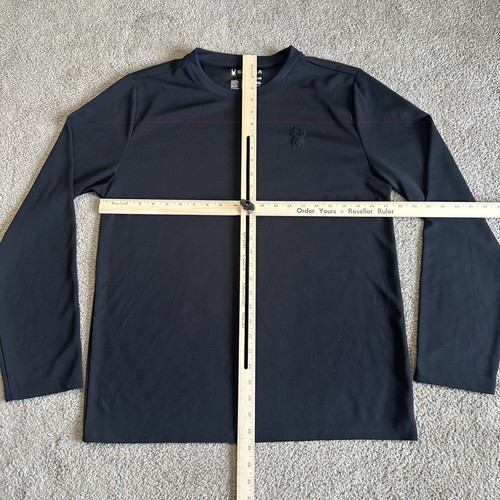 Spyder Thermohemd Herren XL Langarm schwarz Rundhals Waffel leicht warm - Bild 7 von 10