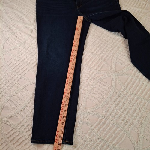 TALBOTS Flawless Slim Ankle Jeans 16P Stretch Denim High Rise Dark Indigo Wash - Bild 4 von 8