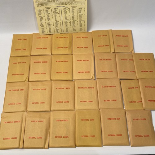 1979 APBA BASEBALL Card Set Complete 26 Teams Rose Brett Jackson Garvey Parker