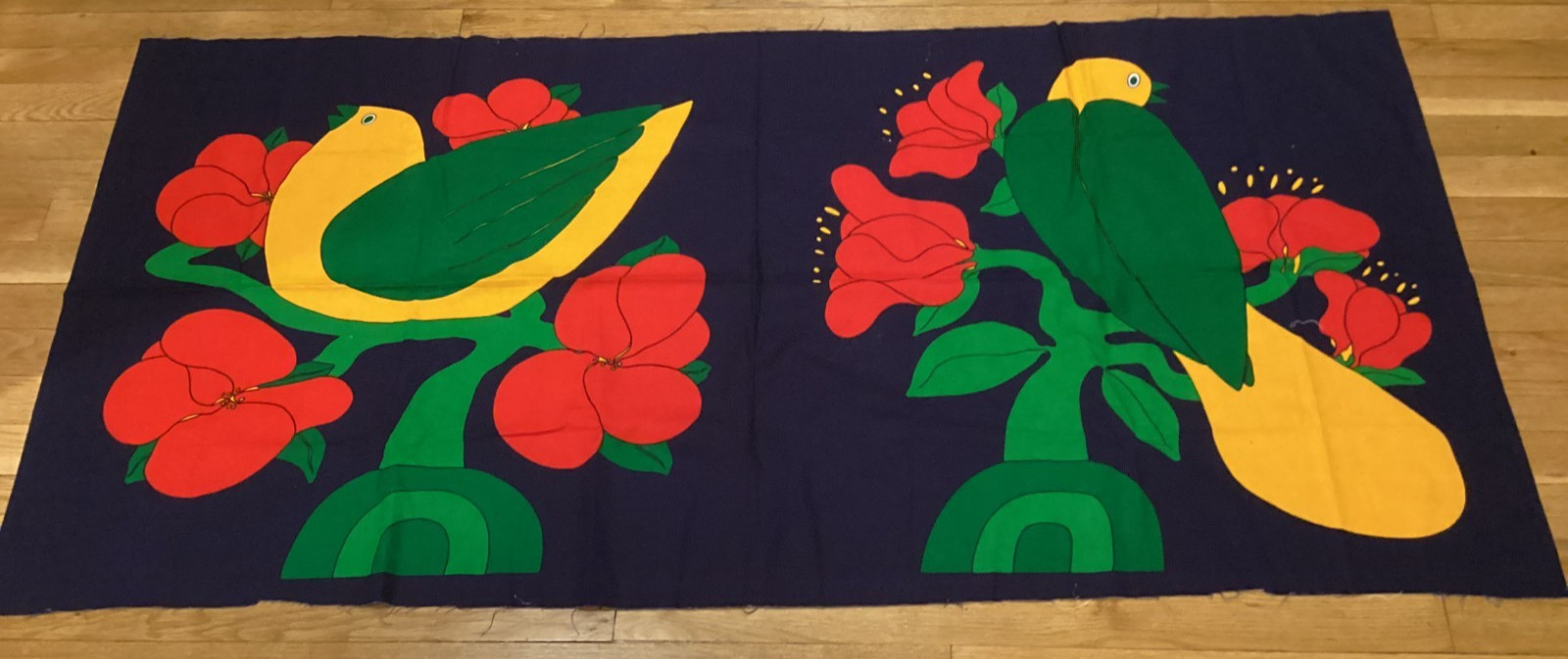 Int'l Printworks Fabric Wallhanging Tinitti - Vintage Retro Mid Century Art Deco