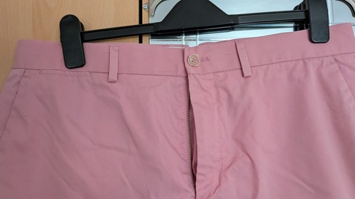 M&S Blue Harbour Pink Cotton Mix Shorts W36 - VGC - Picture 2 of 6