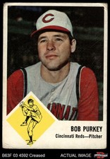 1963 Fleer #35 Bob Purkey Reds 2 - GOOD
