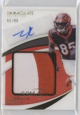 2021 Panini Immaculate Premium Patch Auto /99 Tee Higgins #PPA-TH Patch Auto