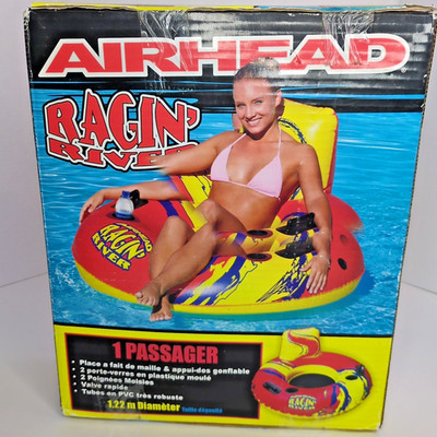 NEW Airhead Ragin' River 48'' Tube Inflatable Lounge for Lakes, Pools, Rivers