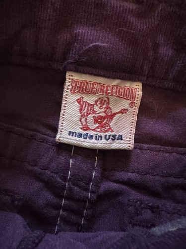 True Religion lila Cord Bootcut Größe 8 Kinder 20x21" Mädchen Billy gebraucht, in einwandfreiem Zustand - Bild 3 von 5