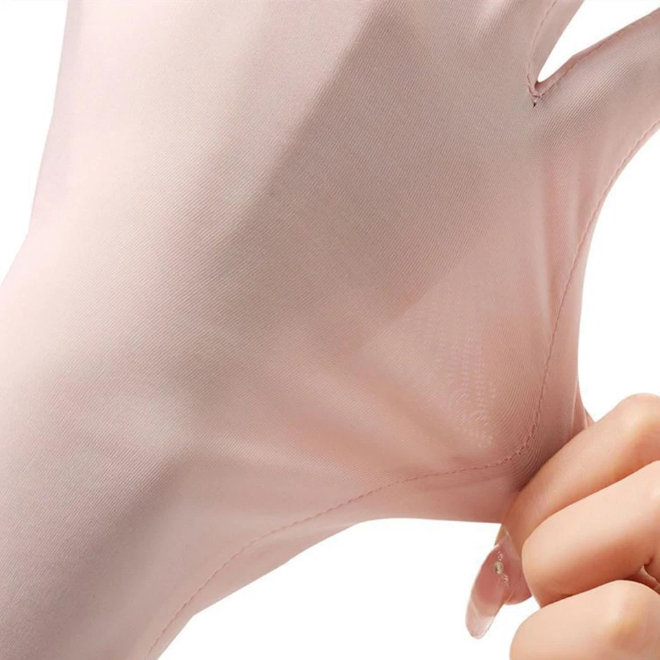 1对防紫外线手套手腕长度防晒罩驾驶手套无指手套 — 第 4/4 张图片