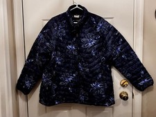 EUC Womens Columbia Blue Powder Lite Jacket Omni-Heat Reflective Sz 2X