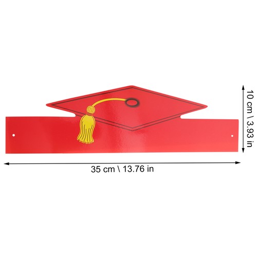 12 Pezzi Cappello Laurea Cappellini Bambino Fai la Tua Carta per Bambini - Foto 7 di 12