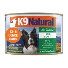 K9 Natural Wet Dog Food Pate, Lamb Feast, 6 Oz Cans Pack of 12, Grain Free, M... 18.04 per gallon