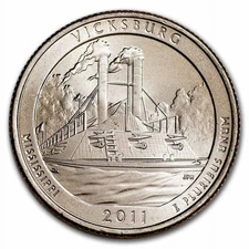USA - 2011P - Washington ¼ $ - Vicksburg - Rare