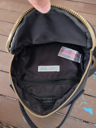 N7 Primark Care Mini Backpack Black Zip Up One Size - Picture 5 of 7