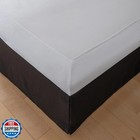 Full Bed Skirt, Wrap Around Bed Skirt with Pleated Corner, 14 Inch Drop Pleat