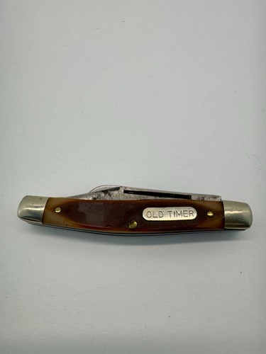 Vintage Schrade Old Timer USA 3 Klingen Klappmesser Taschenmesser