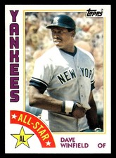 1984 Topps #402 Dave Winfield Card New York Yankees