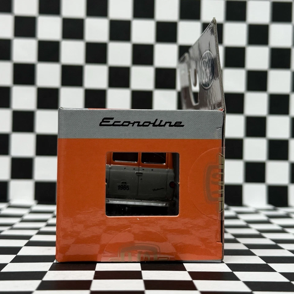 New 2025 M2 Machines 1965 Ford Falcon Club Wagon Van 1:64 Collectible Orange - Image 4 of 4