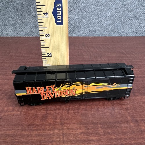 NIB HARLEY-DAVIDSON Freight Car COLLECTOR HO Train Set Limited Edition - Picture 10 of 14