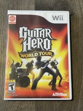 Guitar Hero: World Tour (Nintendo Wii, 2008) CIB Complete w/Manual VG ACTIVISION